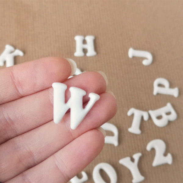 Fondant letters and numbers
