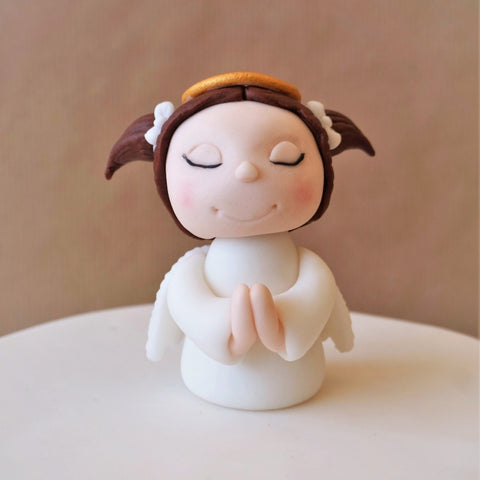 Fondant angel cake topper