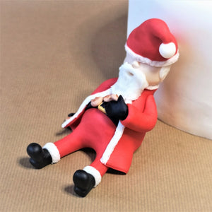 Fondant Santa cake topper